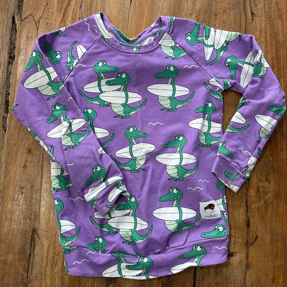 Mullido Purple Crocs Sweatshirt - Picture 1 of 1